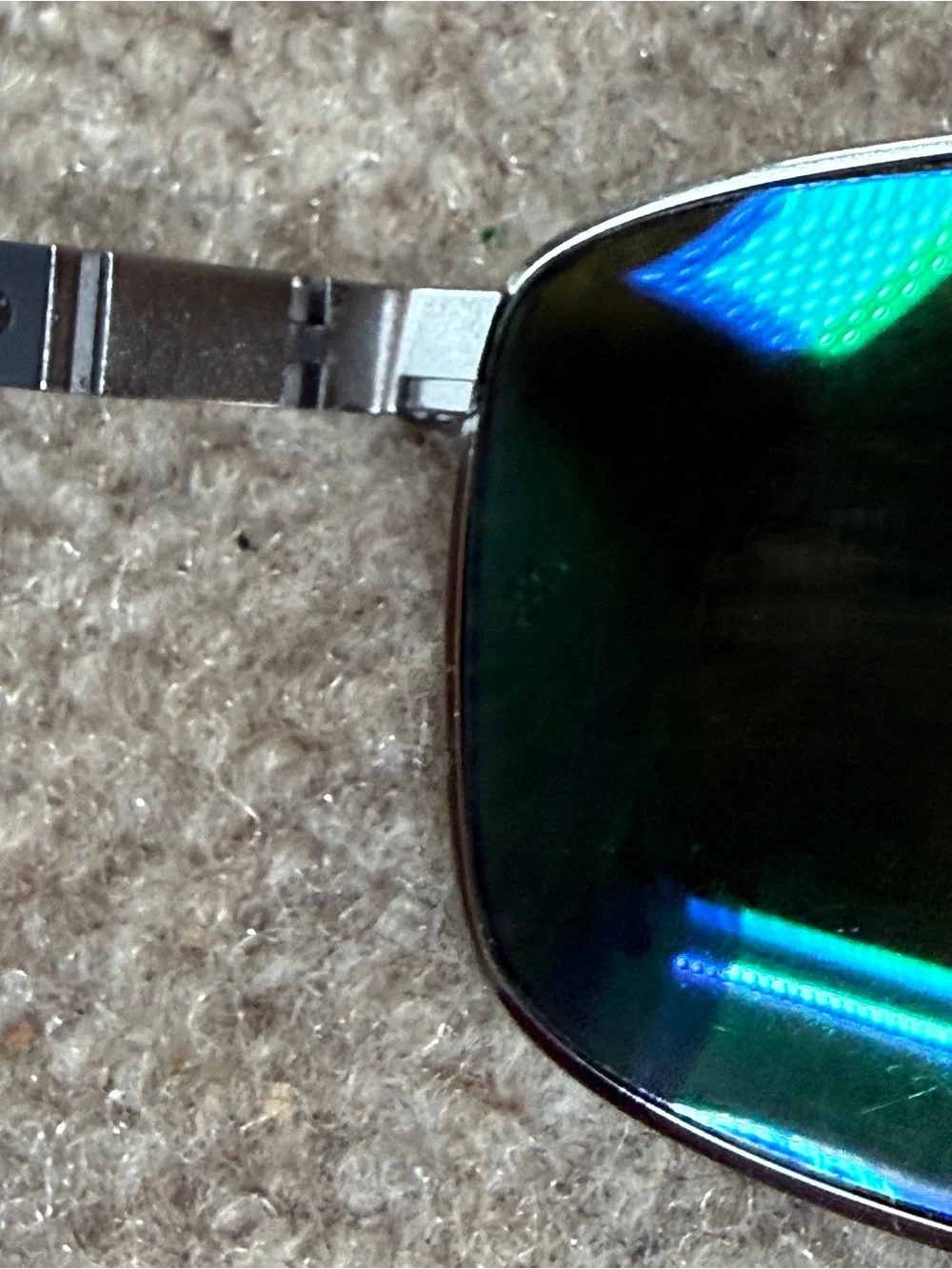 Ray-Ban Sunglasses Rb3737CH Blue Polarized Chromance Lens Gunmetal Frame 60-18